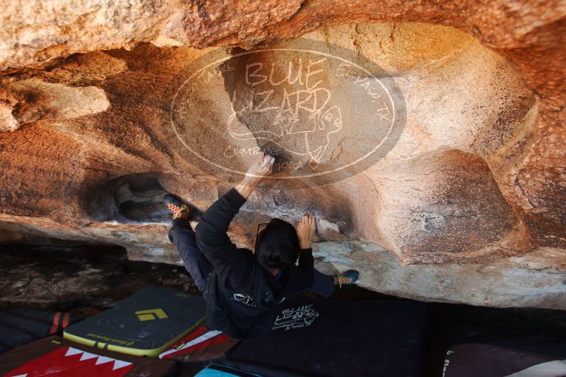 Bouldering in Hueco Tanks on 11/02/2018 with Blue Lizard Climbing and Yoga

Filename: SRM_20181102_1411010.jpg
Aperture: f/5.0
Shutter Speed: 1/160
Body: Canon EOS-1D Mark II
Lens: Canon EF 16-35mm f/2.8 L