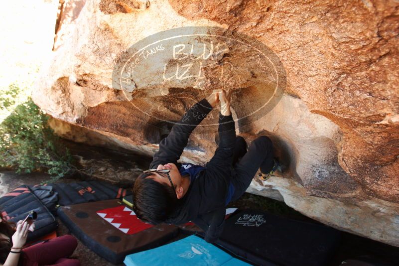 Bouldering in Hueco Tanks on 11/02/2018 with Blue Lizard Climbing and Yoga

Filename: SRM_20181102_1411100.jpg
Aperture: f/5.0
Shutter Speed: 1/200
Body: Canon EOS-1D Mark II
Lens: Canon EF 16-35mm f/2.8 L