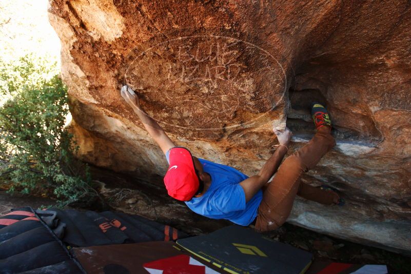 Bouldering in Hueco Tanks on 11/02/2018 with Blue Lizard Climbing and Yoga

Filename: SRM_20181102_1423150.jpg
Aperture: f/4.5
Shutter Speed: 1/250
Body: Canon EOS-1D Mark II
Lens: Canon EF 16-35mm f/2.8 L