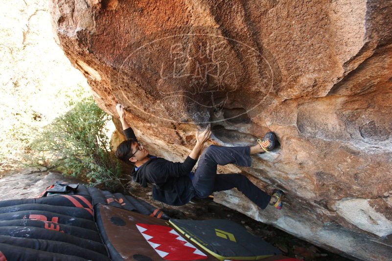 Bouldering in Hueco Tanks on 11/02/2018 with Blue Lizard Climbing and Yoga

Filename: SRM_20181102_1437080.jpg
Aperture: f/4.0
Shutter Speed: 1/320
Body: Canon EOS-1D Mark II
Lens: Canon EF 16-35mm f/2.8 L