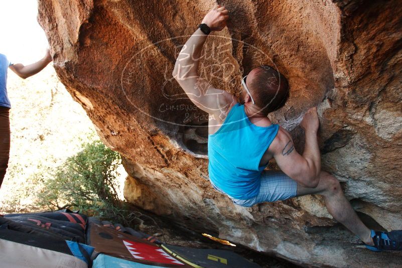 Bouldering in Hueco Tanks on 11/02/2018 with Blue Lizard Climbing and Yoga

Filename: SRM_20181102_1438550.jpg
Aperture: f/4.0
Shutter Speed: 1/400
Body: Canon EOS-1D Mark II
Lens: Canon EF 16-35mm f/2.8 L