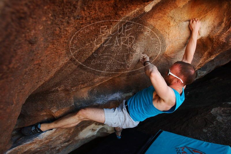 Bouldering in Hueco Tanks on 11/02/2018 with Blue Lizard Climbing and Yoga

Filename: SRM_20181102_1445010.jpg
Aperture: f/4.0
Shutter Speed: 1/400
Body: Canon EOS-1D Mark II
Lens: Canon EF 16-35mm f/2.8 L