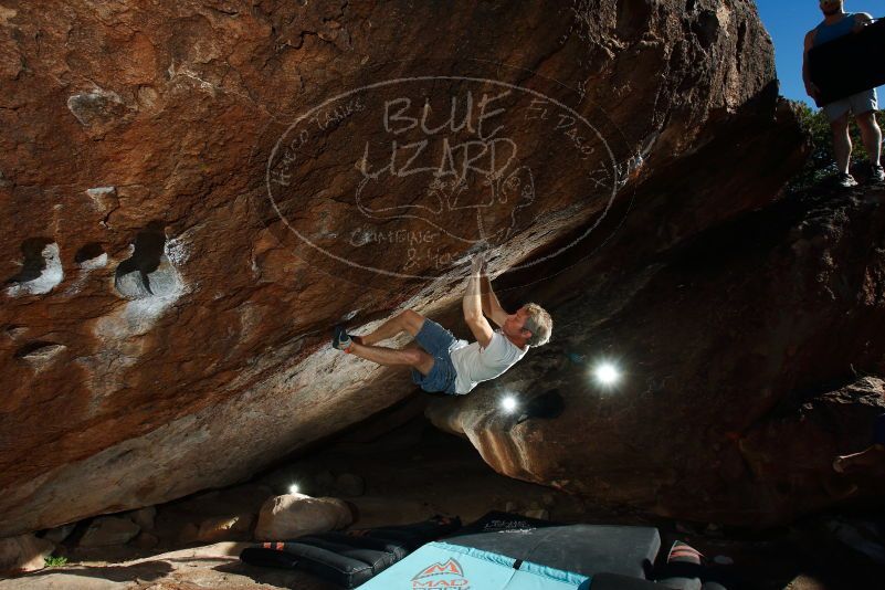 Bouldering in Hueco Tanks on 11/02/2018 with Blue Lizard Climbing and Yoga

Filename: SRM_20181102_1601520.jpg
Aperture: f/9.0
Shutter Speed: 1/250
Body: Canon EOS-1D Mark II
Lens: Canon EF 16-35mm f/2.8 L