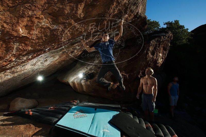 Bouldering in Hueco Tanks on 11/02/2018 with Blue Lizard Climbing and Yoga

Filename: SRM_20181102_1650340.jpg
Aperture: f/9.0
Shutter Speed: 1/250
Body: Canon EOS-1D Mark II
Lens: Canon EF 16-35mm f/2.8 L