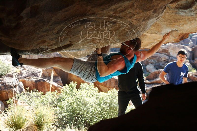 Bouldering in Hueco Tanks on 11/03/2018 with Blue Lizard Climbing and Yoga

Filename: SRM_20181103_1037172.jpg
Aperture: f/5.6
Shutter Speed: 1/500
Body: Canon EOS-1D Mark II
Lens: Canon EF 50mm f/1.8 II