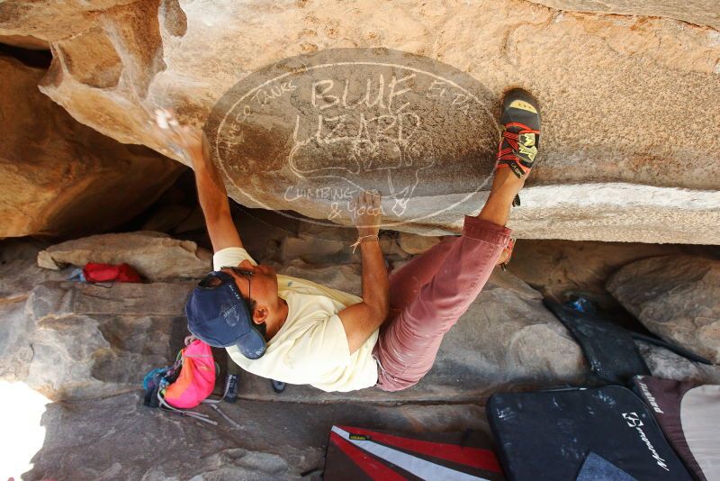 Bouldering in Hueco Tanks on 11/03/2018 with Blue Lizard Climbing and Yoga

Filename: SRM_20181103_1050040.jpg
Aperture: f/5.6
Shutter Speed: 1/320
Body: Canon EOS-1D Mark II
Lens: Canon EF 16-35mm f/2.8 L