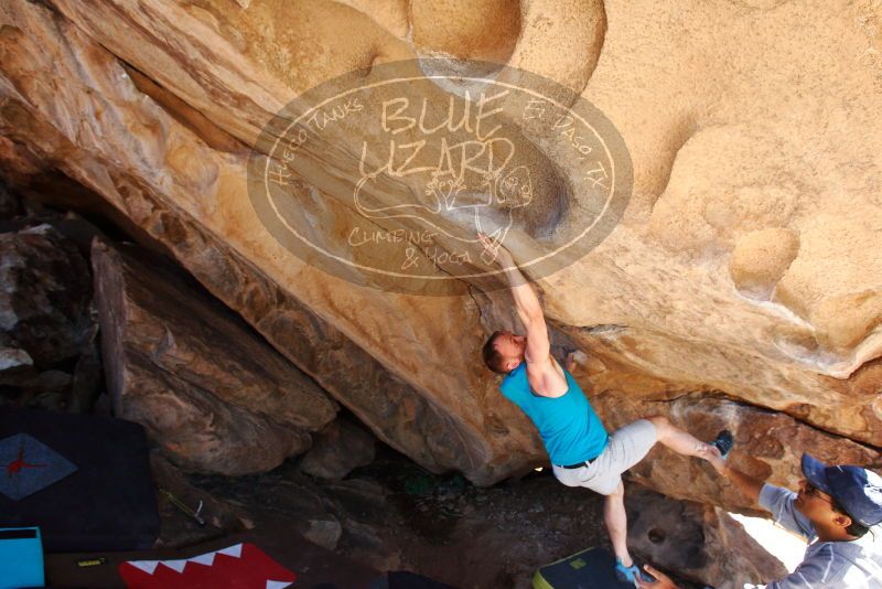 Bouldering in Hueco Tanks on 11/03/2018 with Blue Lizard Climbing and Yoga

Filename: SRM_20181103_1141231.jpg
Aperture: f/5.6
Shutter Speed: 1/400
Body: Canon EOS-1D Mark II
Lens: Canon EF 16-35mm f/2.8 L