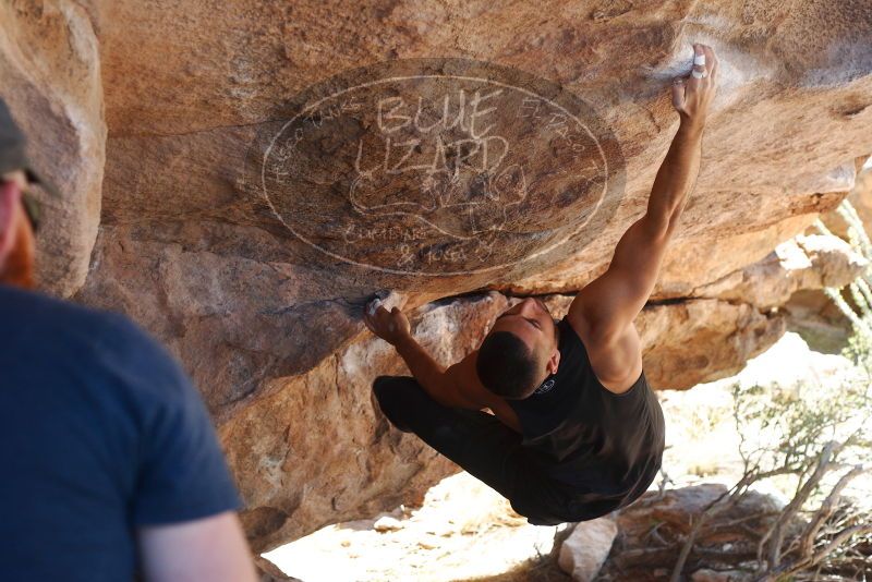 Bouldering in Hueco Tanks on 11/03/2018 with Blue Lizard Climbing and Yoga

Filename: SRM_20181103_1209510.jpg
Aperture: f/4.0
Shutter Speed: 1/400
Body: Canon EOS-1D Mark II
Lens: Canon EF 50mm f/1.8 II