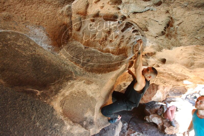 Bouldering in Hueco Tanks on 11/03/2018 with Blue Lizard Climbing and Yoga

Filename: SRM_20181103_1429000.jpg
Aperture: f/5.6
Shutter Speed: 1/200
Body: Canon EOS-1D Mark II
Lens: Canon EF 16-35mm f/2.8 L