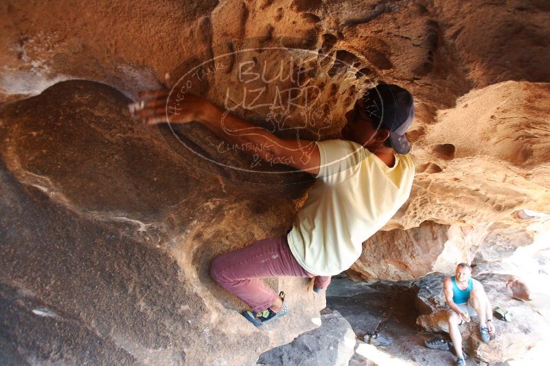 Bouldering in Hueco Tanks on 11/03/2018 with Blue Lizard Climbing and Yoga

Filename: SRM_20181103_1535550.jpg
Aperture: f/4.0
Shutter Speed: 1/160
Body: Canon EOS-1D Mark II
Lens: Canon EF 16-35mm f/2.8 L