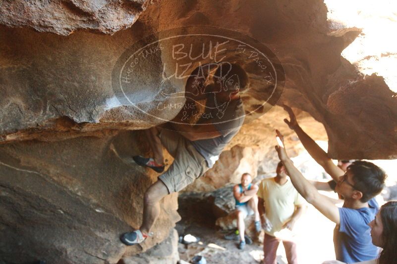 Bouldering in Hueco Tanks on 11/03/2018 with Blue Lizard Climbing and Yoga

Filename: SRM_20181103_1543360.jpg
Aperture: f/4.0
Shutter Speed: 1/400
Body: Canon EOS-1D Mark II
Lens: Canon EF 16-35mm f/2.8 L