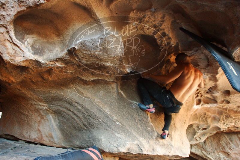 Bouldering in Hueco Tanks on 11/03/2018 with Blue Lizard Climbing and Yoga

Filename: SRM_20181103_1611150.jpg
Aperture: f/2.8
Shutter Speed: 1/125
Body: Canon EOS-1D Mark II
Lens: Canon EF 16-35mm f/2.8 L