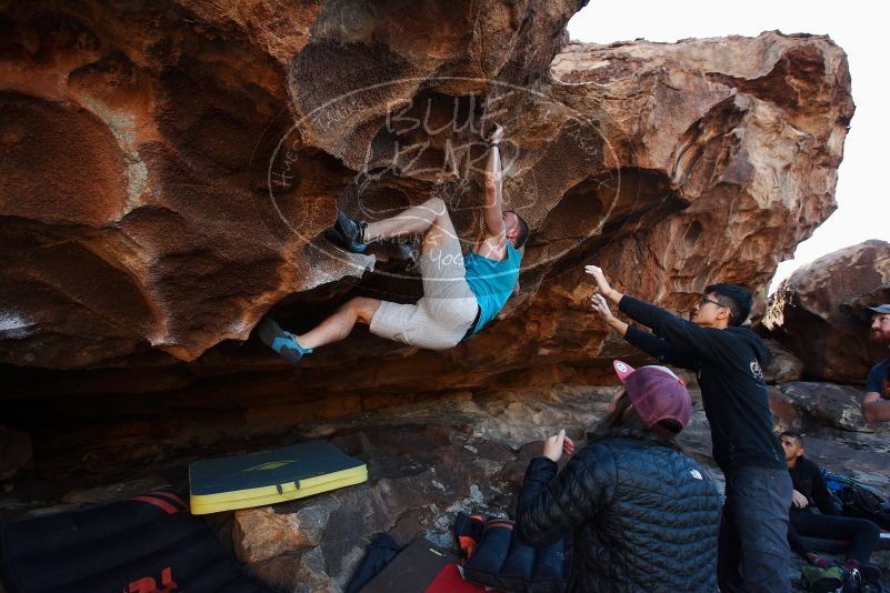 Bouldering in Hueco Tanks on 11/03/2018 with Blue Lizard Climbing and Yoga

Filename: SRM_20181103_1634131.jpg
Aperture: f/4.0
Shutter Speed: 1/500
Body: Canon EOS-1D Mark II
Lens: Canon EF 16-35mm f/2.8 L