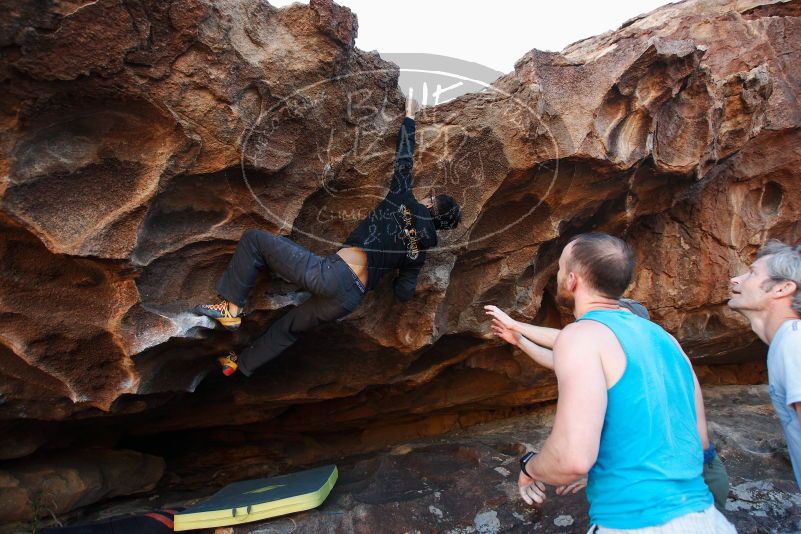 Bouldering in Hueco Tanks on 11/03/2018 with Blue Lizard Climbing and Yoga

Filename: SRM_20181103_1635031.jpg
Aperture: f/4.0
Shutter Speed: 1/320
Body: Canon EOS-1D Mark II
Lens: Canon EF 16-35mm f/2.8 L