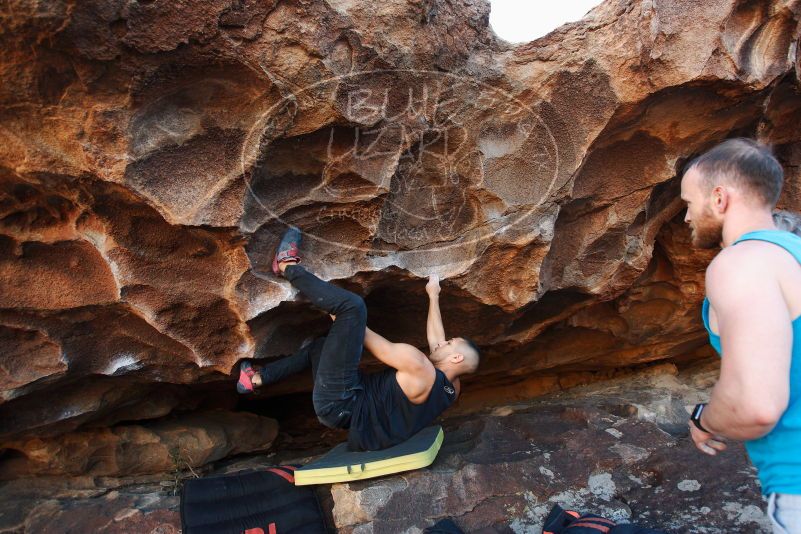 Bouldering in Hueco Tanks on 11/03/2018 with Blue Lizard Climbing and Yoga

Filename: SRM_20181103_1635400.jpg
Aperture: f/4.0
Shutter Speed: 1/250
Body: Canon EOS-1D Mark II
Lens: Canon EF 16-35mm f/2.8 L