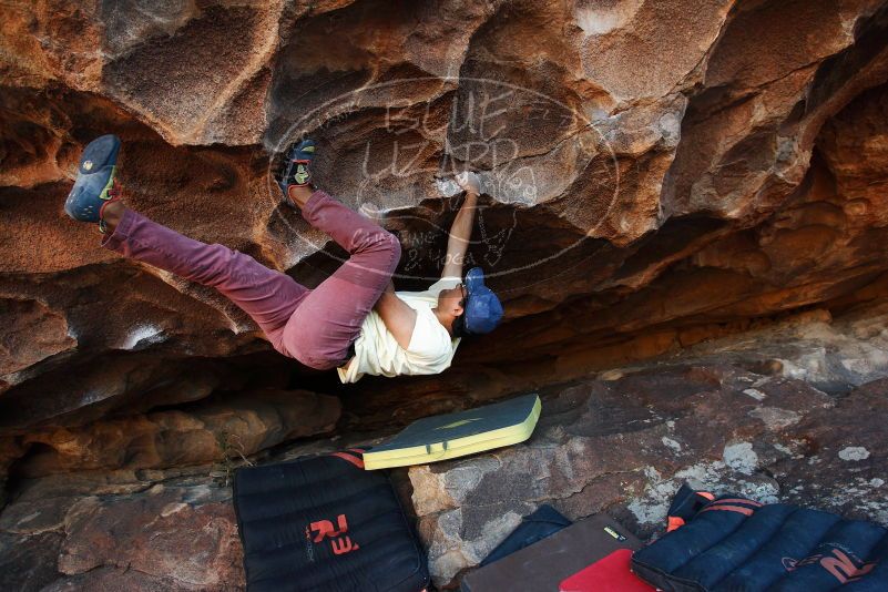 Bouldering in Hueco Tanks on 11/03/2018 with Blue Lizard Climbing and Yoga

Filename: SRM_20181103_1642320.jpg
Aperture: f/5.0
Shutter Speed: 1/250
Body: Canon EOS-1D Mark II
Lens: Canon EF 16-35mm f/2.8 L