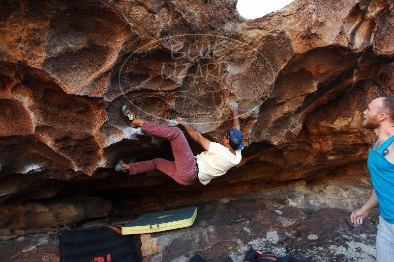 Bouldering in Hueco Tanks on 11/03/2018 with Blue Lizard Climbing and Yoga

Filename: SRM_20181103_1646010.jpg
Aperture: f/5.0
Shutter Speed: 1/250
Body: Canon EOS-1D Mark II
Lens: Canon EF 16-35mm f/2.8 L