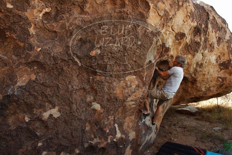 Bouldering in Hueco Tanks on 11/04/2018 with Blue Lizard Climbing and Yoga

Filename: SRM_20181104_1034470.jpg
Aperture: f/5.0
Shutter Speed: 1/400
Body: Canon EOS-1D Mark II
Lens: Canon EF 16-35mm f/2.8 L