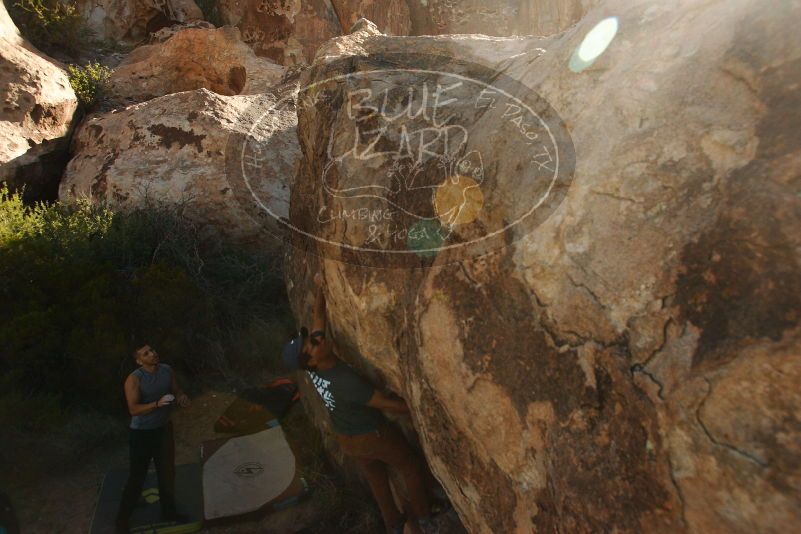 Bouldering in Hueco Tanks on 11/04/2018 with Blue Lizard Climbing and Yoga

Filename: SRM_20181104_1039211.jpg
Aperture: f/5.6
Shutter Speed: 1/1250
Body: Canon EOS-1D Mark II
Lens: Canon EF 16-35mm f/2.8 L