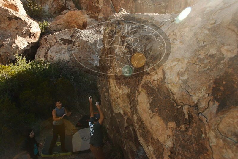 Bouldering in Hueco Tanks on 11/04/2018 with Blue Lizard Climbing and Yoga

Filename: SRM_20181104_1039420.jpg
Aperture: f/5.6
Shutter Speed: 1/1250
Body: Canon EOS-1D Mark II
Lens: Canon EF 16-35mm f/2.8 L