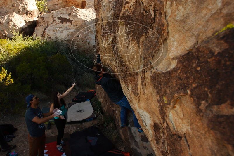 Bouldering in Hueco Tanks on 11/04/2018 with Blue Lizard Climbing and Yoga

Filename: SRM_20181104_1046341.jpg
Aperture: f/5.6
Shutter Speed: 1/640
Body: Canon EOS-1D Mark II
Lens: Canon EF 16-35mm f/2.8 L