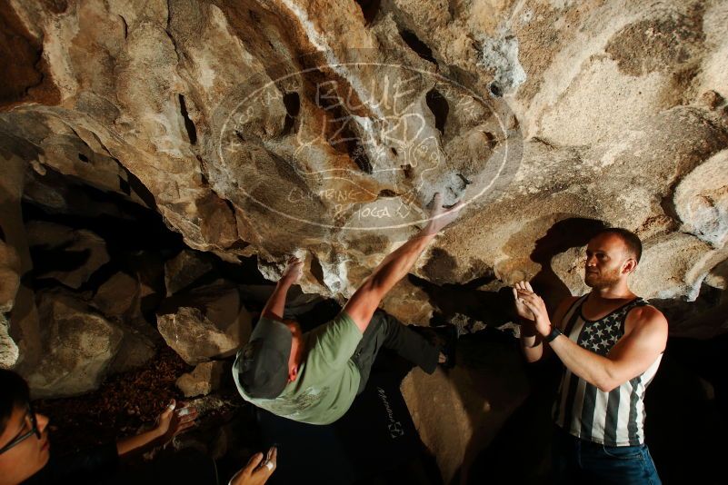 Bouldering in Hueco Tanks on 11/04/2018 with Blue Lizard Climbing and Yoga

Filename: SRM_20181104_1223420.jpg
Aperture: f/8.0
Shutter Speed: 1/250
Body: Canon EOS-1D Mark II
Lens: Canon EF 16-35mm f/2.8 L