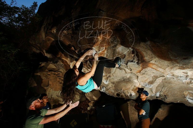 Bouldering in Hueco Tanks on 11/04/2018 with Blue Lizard Climbing and Yoga

Filename: SRM_20181104_1235230.jpg
Aperture: f/8.0
Shutter Speed: 1/250
Body: Canon EOS-1D Mark II
Lens: Canon EF 16-35mm f/2.8 L