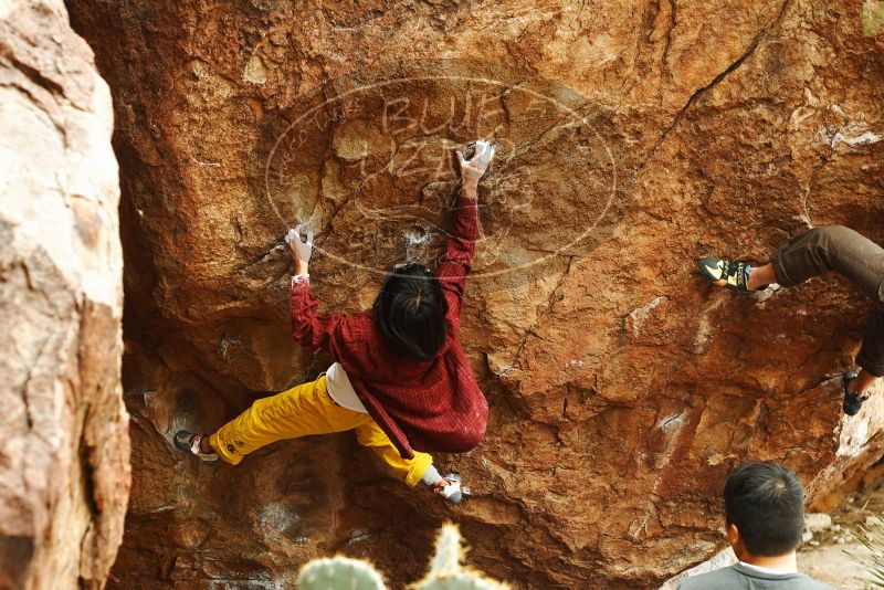 Bouldering in Hueco Tanks on 11/10/2018 with Blue Lizard Climbing and Yoga

Filename: SRM_20181110_1208590.jpg
Aperture: f/4.0
Shutter Speed: 1/200
Body: Canon EOS-1D Mark II
Lens: Canon EF 50mm f/1.8 II