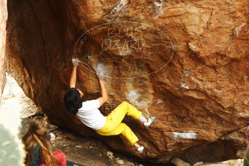 Bouldering in Hueco Tanks on 11/10/2018 with Blue Lizard Climbing and Yoga

Filename: SRM_20181110_1211410.jpg
Aperture: f/4.0
Shutter Speed: 1/200
Body: Canon EOS-1D Mark II
Lens: Canon EF 50mm f/1.8 II