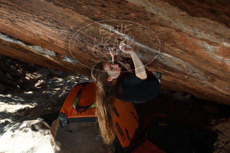 Bouldering in Hueco Tanks on 11/10/2018 with Blue Lizard Climbing and Yoga

Filename: SRM_20181110_1420230.jpg
Aperture: f/5.0
Shutter Speed: 1/250
Body: Canon EOS-1D Mark II
Lens: Canon EF 50mm f/1.8 II