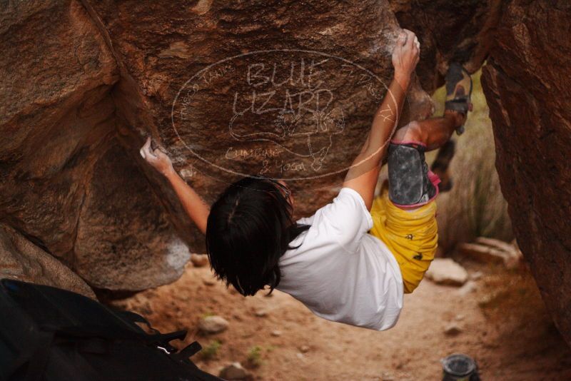 Bouldering in Hueco Tanks on 11/10/2018 with Blue Lizard Climbing and Yoga

Filename: SRM_20181110_1822210.jpg
Aperture: f/1.8
Shutter Speed: 1/60
Body: Canon EOS-1D Mark II
Lens: Canon EF 50mm f/1.8 II