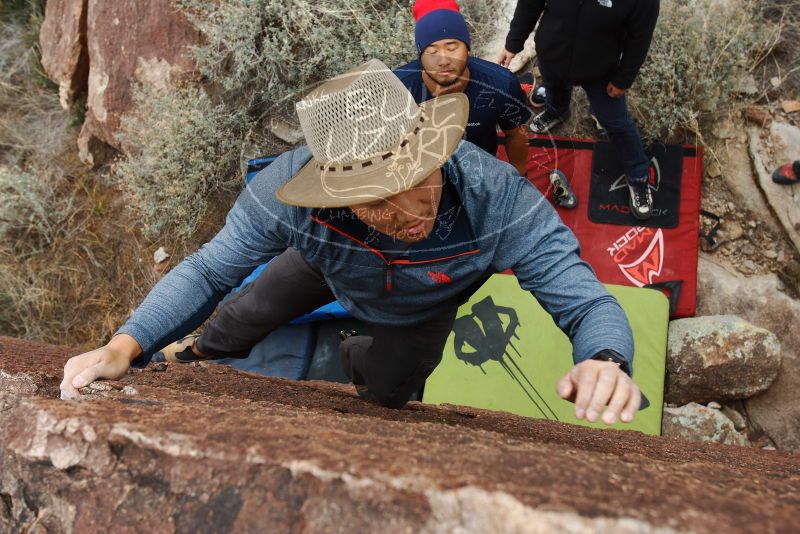 Bouldering in Hueco Tanks on 11/10/2018 with Blue Lizard Climbing and Yoga

Filename: SRM_20181110_1120280.jpg
Aperture: f/5.6
Shutter Speed: 1/500
Body: Canon EOS-1D Mark II
Lens: Canon EF 16-35mm f/2.8 L