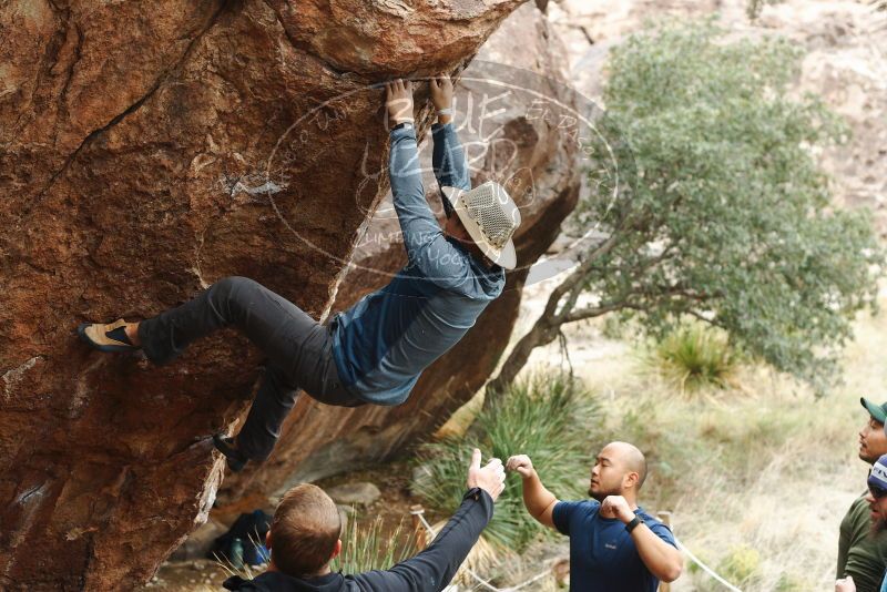 Bouldering in Hueco Tanks on 11/10/2018 with Blue Lizard Climbing and Yoga

Filename: SRM_20181110_1206300.jpg
Aperture: f/4.0
Shutter Speed: 1/400
Body: Canon EOS-1D Mark II
Lens: Canon EF 50mm f/1.8 II