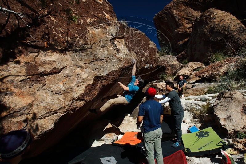 Bouldering in Hueco Tanks on 11/10/2018 with Blue Lizard Climbing and Yoga

Filename: SRM_20181110_1314370.jpg
Aperture: f/8.0
Shutter Speed: 1/250
Body: Canon EOS-1D Mark II
Lens: Canon EF 16-35mm f/2.8 L