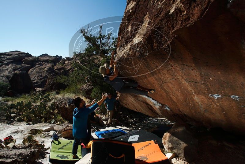 Bouldering in Hueco Tanks on 11/10/2018 with Blue Lizard Climbing and Yoga

Filename: SRM_20181110_1335440.jpg
Aperture: f/8.0
Shutter Speed: 1/250
Body: Canon EOS-1D Mark II
Lens: Canon EF 16-35mm f/2.8 L