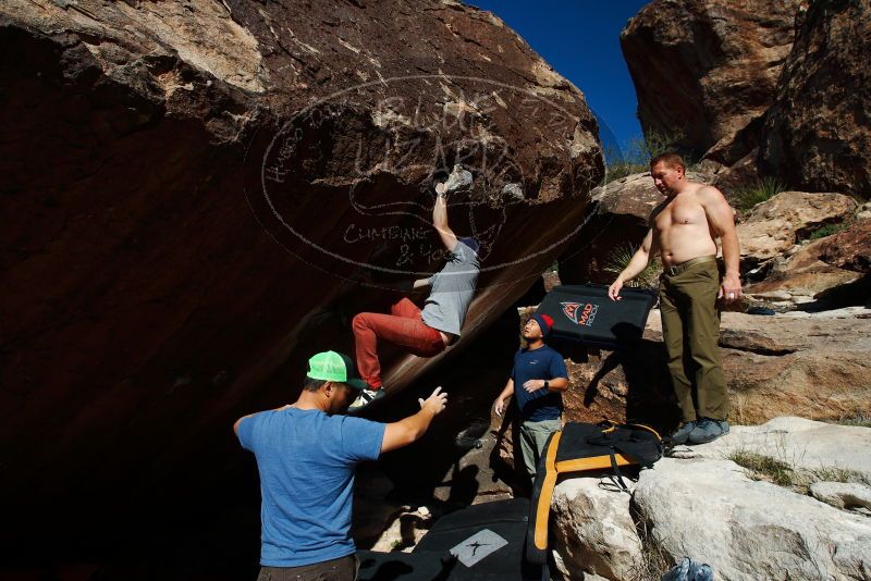 Bouldering in Hueco Tanks on 11/10/2018 with Blue Lizard Climbing and Yoga

Filename: SRM_20181110_1358090.jpg
Aperture: f/8.0
Shutter Speed: 1/250
Body: Canon EOS-1D Mark II
Lens: Canon EF 16-35mm f/2.8 L