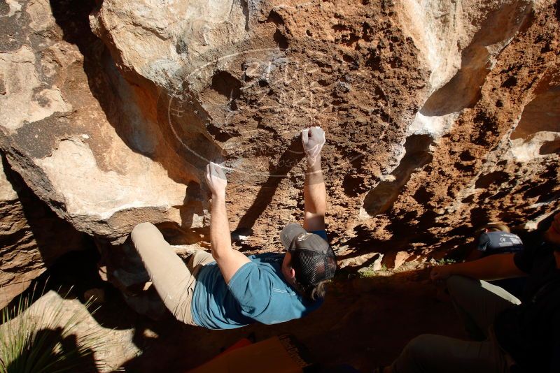 Bouldering in Hueco Tanks on 11/10/2018 with Blue Lizard Climbing and Yoga

Filename: SRM_20181110_1521470.jpg
Aperture: f/8.0
Shutter Speed: 1/320
Body: Canon EOS-1D Mark II
Lens: Canon EF 16-35mm f/2.8 L