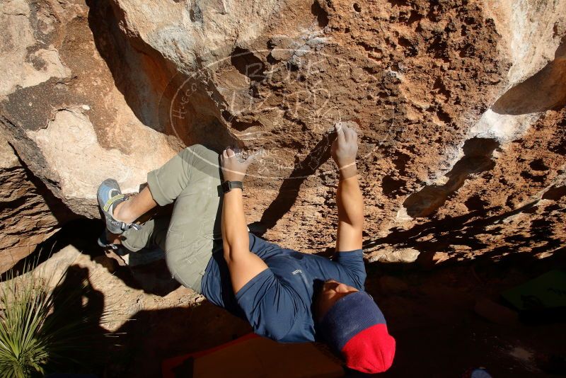 Bouldering in Hueco Tanks on 11/10/2018 with Blue Lizard Climbing and Yoga

Filename: SRM_20181110_1531370.jpg
Aperture: f/8.0
Shutter Speed: 1/500
Body: Canon EOS-1D Mark II
Lens: Canon EF 16-35mm f/2.8 L