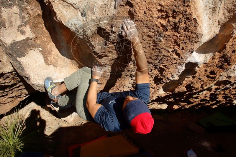 Bouldering in Hueco Tanks on 11/10/2018 with Blue Lizard Climbing and Yoga

Filename: SRM_20181110_1531390.jpg
Aperture: f/8.0
Shutter Speed: 1/400
Body: Canon EOS-1D Mark II
Lens: Canon EF 16-35mm f/2.8 L