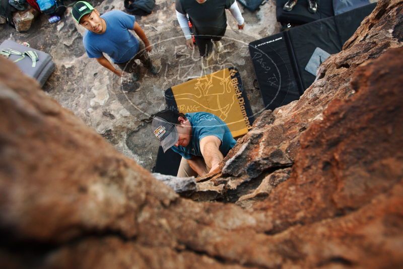 Bouldering in Hueco Tanks on 11/10/2018 with Blue Lizard Climbing and Yoga

Filename: SRM_20181110_1716250.jpg
Aperture: f/3.5
Shutter Speed: 1/320
Body: Canon EOS-1D Mark II
Lens: Canon EF 16-35mm f/2.8 L