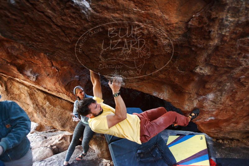 Bouldering in Hueco Tanks on 11/11/2018 with Blue Lizard Climbing and Yoga

Filename: SRM_20181111_1551140.jpg
Aperture: f/2.8
Shutter Speed: 1/100
Body: Canon EOS-1D Mark II
Lens: Canon EF 16-35mm f/2.8 L