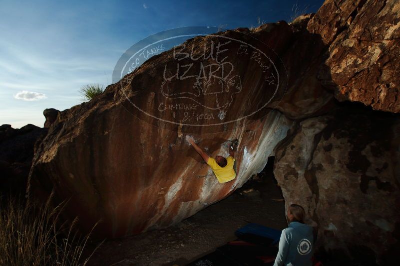 Bouldering in Hueco Tanks on 11/11/2018 with Blue Lizard Climbing and Yoga

Filename: SRM_20181111_1710240.jpg
Aperture: f/8.0
Shutter Speed: 1/250
Body: Canon EOS-1D Mark II
Lens: Canon EF 16-35mm f/2.8 L