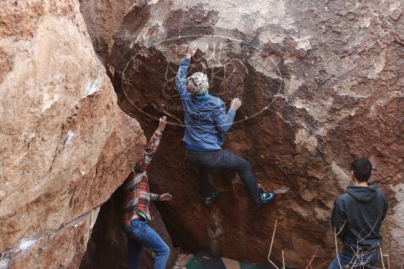 Bouldering in Hueco Tanks on 11/24/2018 with Blue Lizard Climbing and Yoga

Filename: SRM_20181124_1044220.jpg
Aperture: f/4.5
Shutter Speed: 1/250
Body: Canon EOS-1D Mark II
Lens: Canon EF 16-35mm f/2.8 L