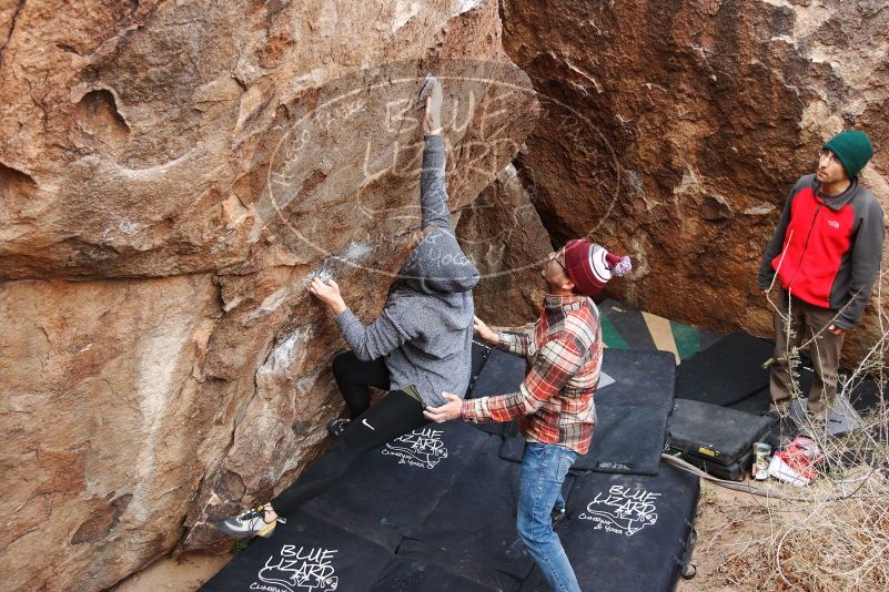 Bouldering in Hueco Tanks on 11/24/2018 with Blue Lizard Climbing and Yoga

Filename: SRM_20181124_1056450.jpg
Aperture: f/4.5
Shutter Speed: 1/250
Body: Canon EOS-1D Mark II
Lens: Canon EF 16-35mm f/2.8 L