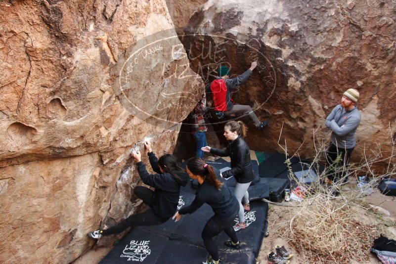 Bouldering in Hueco Tanks on 11/24/2018 with Blue Lizard Climbing and Yoga

Filename: SRM_20181124_1100360.jpg
Aperture: f/4.5
Shutter Speed: 1/200
Body: Canon EOS-1D Mark II
Lens: Canon EF 16-35mm f/2.8 L