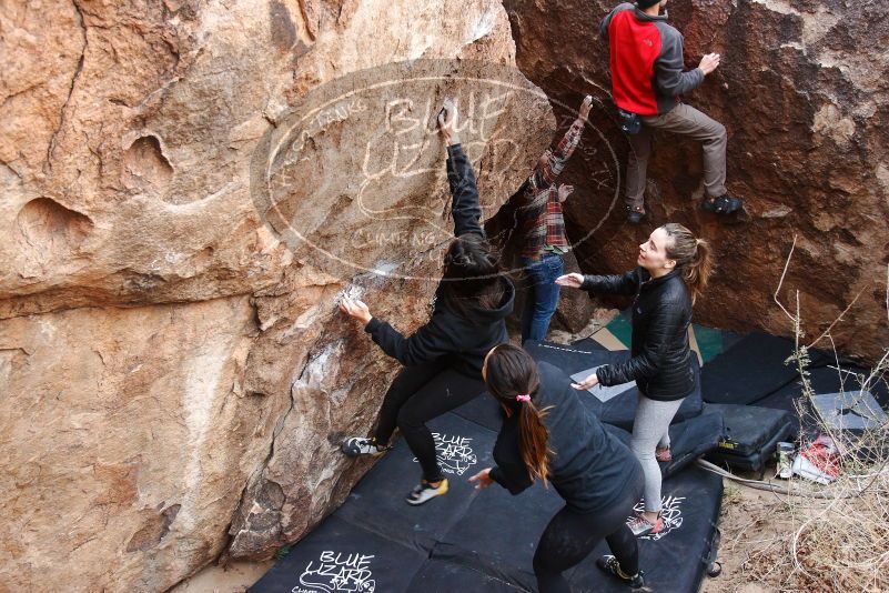 Bouldering in Hueco Tanks on 11/24/2018 with Blue Lizard Climbing and Yoga

Filename: SRM_20181124_1100401.jpg
Aperture: f/4.5
Shutter Speed: 1/200
Body: Canon EOS-1D Mark II
Lens: Canon EF 16-35mm f/2.8 L