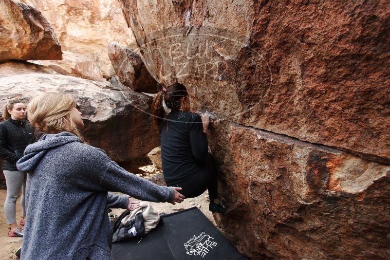 Bouldering in Hueco Tanks on 11/24/2018 with Blue Lizard Climbing and Yoga

Filename: SRM_20181124_1110230.jpg
Aperture: f/5.0
Shutter Speed: 1/250
Body: Canon EOS-1D Mark II
Lens: Canon EF 16-35mm f/2.8 L