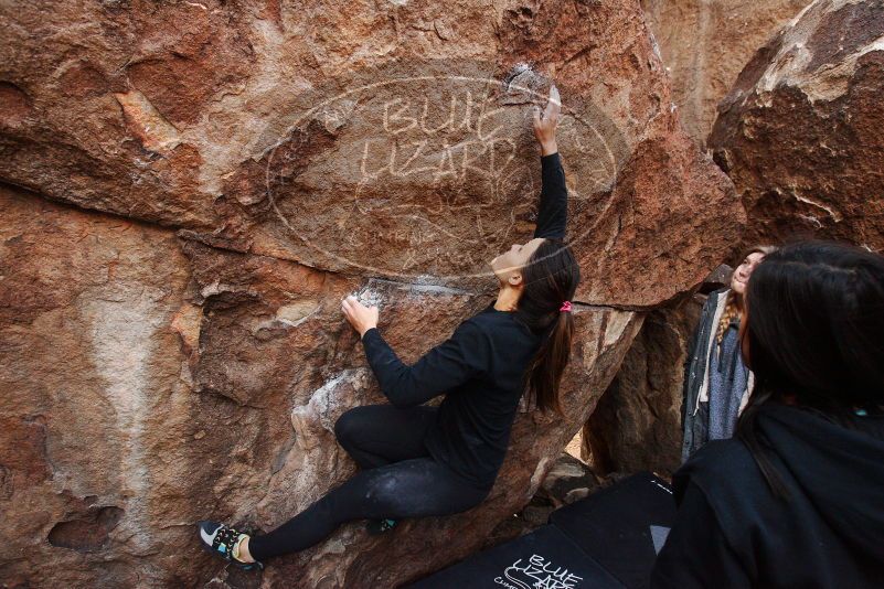 Bouldering in Hueco Tanks on 11/24/2018 with Blue Lizard Climbing and Yoga

Filename: SRM_20181124_1120330.jpg
Aperture: f/5.6
Shutter Speed: 1/250
Body: Canon EOS-1D Mark II
Lens: Canon EF 16-35mm f/2.8 L