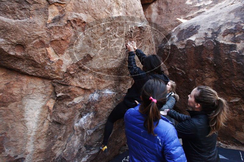 Bouldering in Hueco Tanks on 11/24/2018 with Blue Lizard Climbing and Yoga

Filename: SRM_20181124_1129500.jpg
Aperture: f/5.6
Shutter Speed: 1/250
Body: Canon EOS-1D Mark II
Lens: Canon EF 16-35mm f/2.8 L