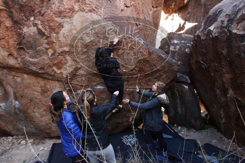 Bouldering in Hueco Tanks on 11/24/2018 with Blue Lizard Climbing and Yoga

Filename: SRM_20181124_1129581.jpg
Aperture: f/7.1
Shutter Speed: 1/250
Body: Canon EOS-1D Mark II
Lens: Canon EF 16-35mm f/2.8 L